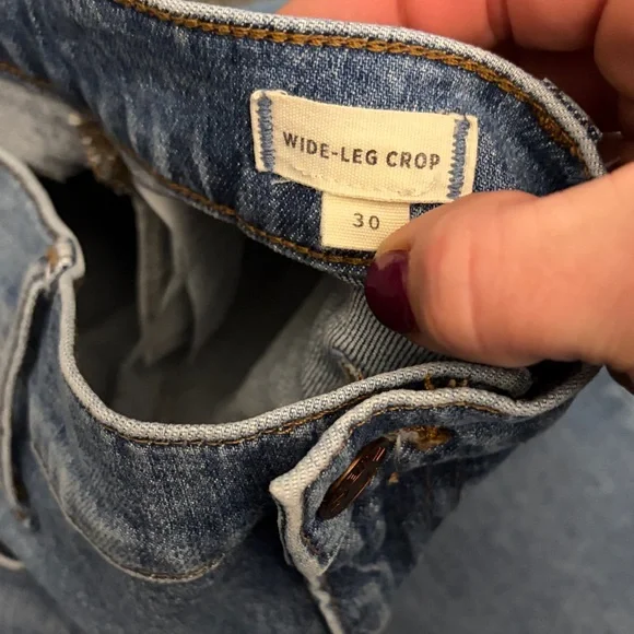 Madewell Light Blue Wide-Leg Denim Jeans - Picture 4 of 6